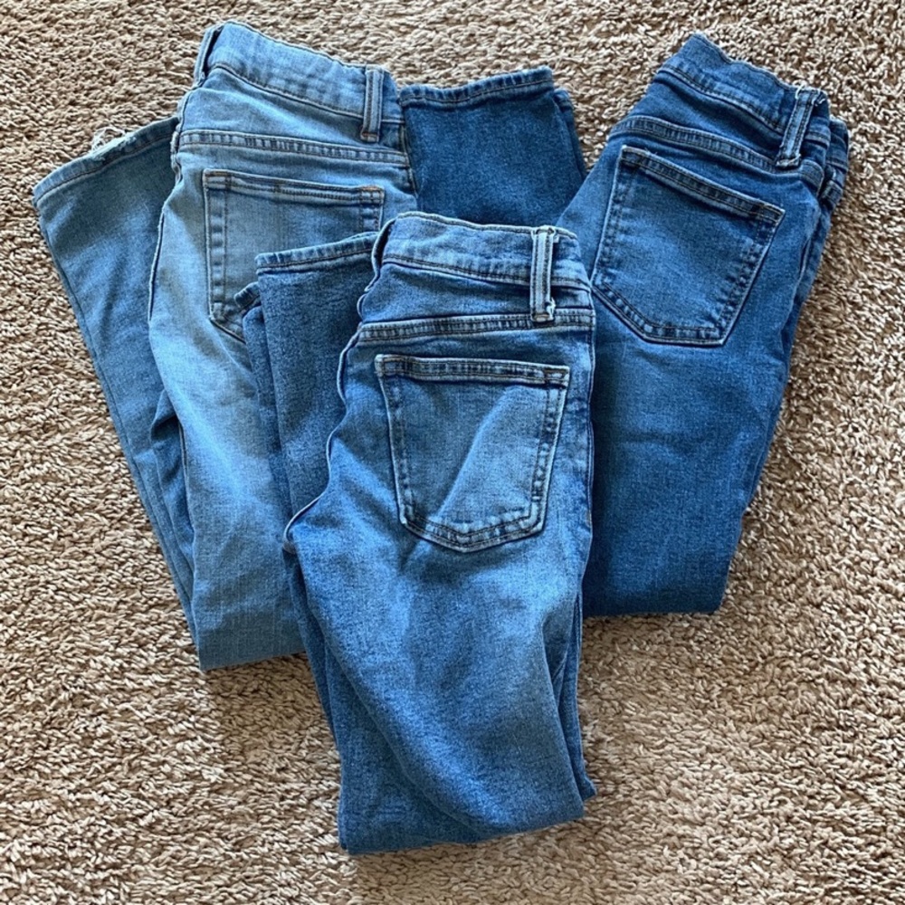Boys jeans, 3 pairs, 8 slim